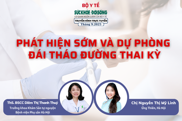 Truyền hình trực tuyến: Phát hiện sớm và dự phòng đái tháo đường thai kỳ- Ảnh 1. Truyền hình trực tuyến: Phát hiện sớm và dự phòng đái tháo đường thai kỳ- Ảnh 1.