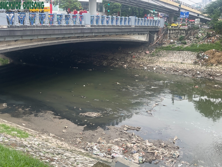 Vì sao nhiều đoạn sông Tô Lịch bất ngờ cạn trơ đáy?- Ảnh 3.