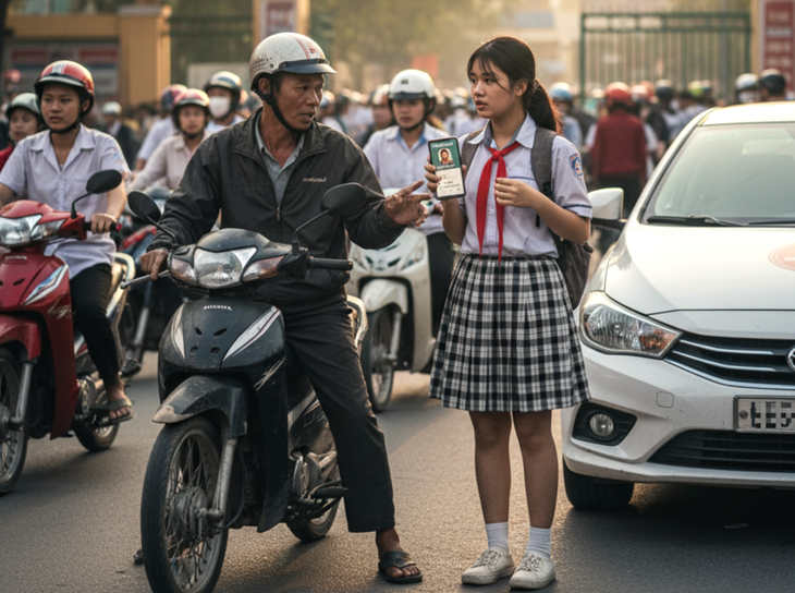 Học sinh suýt bị lừa đón bằng 'xe công nghệ' - Bài học cảnh giác về an toàn ngoài trường học- Ảnh 1. Học sinh suýt bị lừa đón bằng 'xe công nghệ' - Bài học cảnh giác về an toàn ngoài trường học- Ảnh 1.