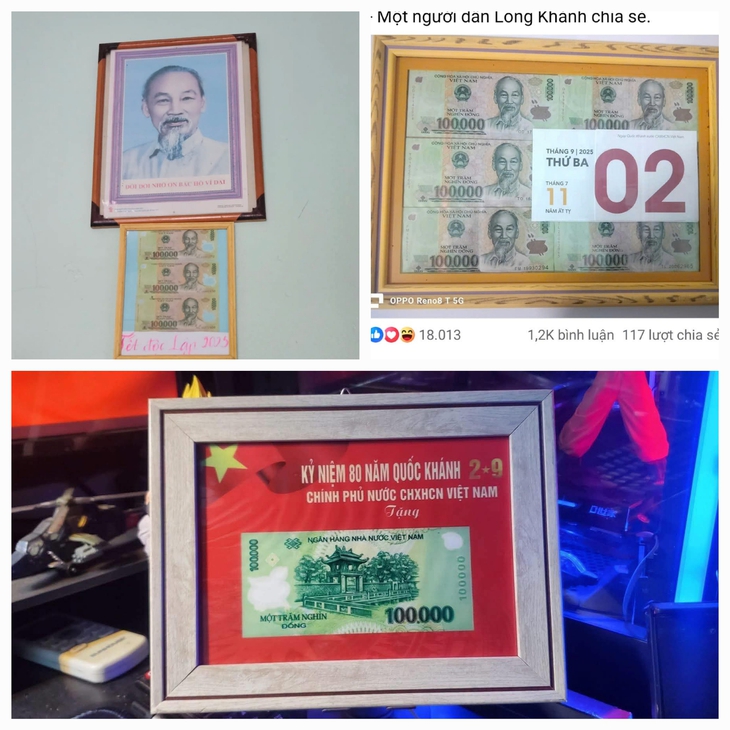 Nhiều người đóng khung 100 nghìn đồng quà 2/9 để lưu giữ như báu vật- Ảnh 2.