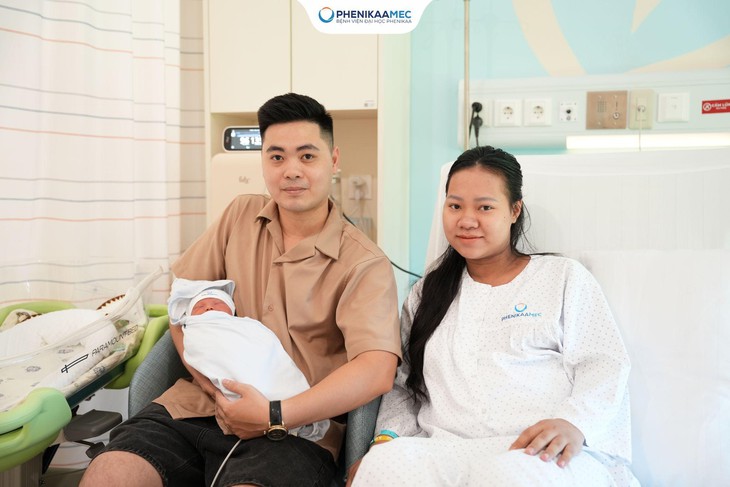 Kỳ tích giữ thai: Người mẹ mang bệnh tim, u xơ tử cung, gen tăng đông máu và đái tháo đường thai kỳ sinh con khỏe mạnh tại PhenikaaMec- Ảnh 1.