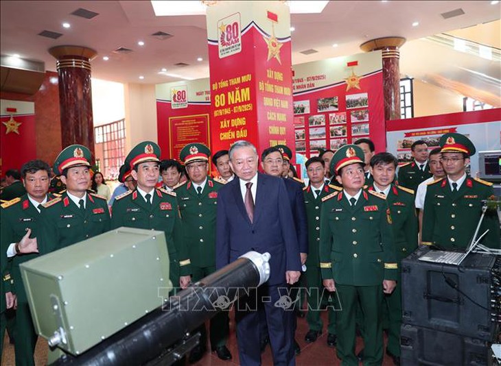 Tổng Bí thư dự Kỷ niệm 80 năm Ngày truyền thống Bộ Tổng Tham mưu QĐND Việt Nam- Ảnh 4.
