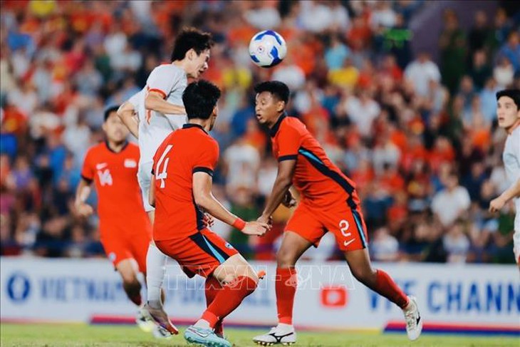 Thắng U23 Singapore, U23 Việt Nam rộng cửa vào VCK U23 châu Á 2026- Ảnh 5. Thắng U23 Singapore, U23 Việt Nam rộng cửa vào VCK U23 châu Á 2026- Ảnh 5.
