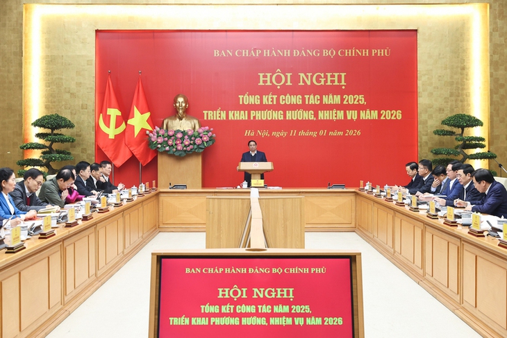 Đảng ủy Chính phủ tổng kết năm 2025, đề ra mục tiêu tăng trưởng 10% cho năm 2026- Ảnh 1.