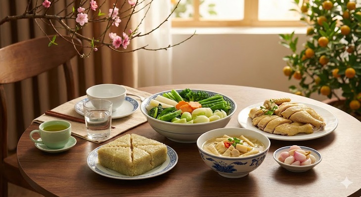 Bí quyết ăn cỗ ngày Tết để không bị tăng cân- Ảnh 1.