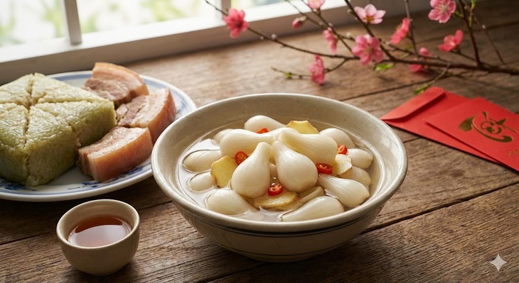 Dưa hành muối ngày Tết: Lợi ích, nguy cơ sức khỏe và ai nên tránh?- Ảnh 1.