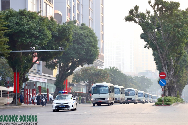 Hình ảnh cuộc diễn tập phương án dẫn đoàn, bảo vệ an ninh phục vụ Đại hội XIV- Ảnh 3.