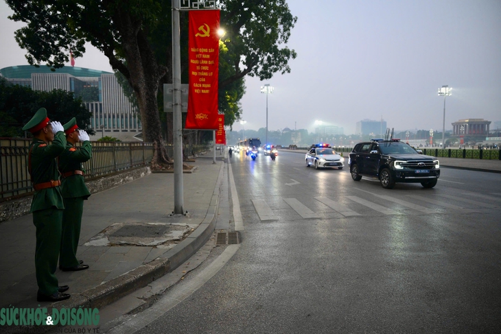 Hình ảnh cuộc diễn tập phương án dẫn đoàn, bảo vệ an ninh phục vụ Đại hội XIV- Ảnh 7.