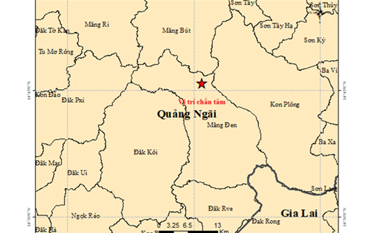 Ba ngày liên tiếp ghi nhận động đất ở Lạng Sơn, Đà Nẵng, Quảng Ngãi