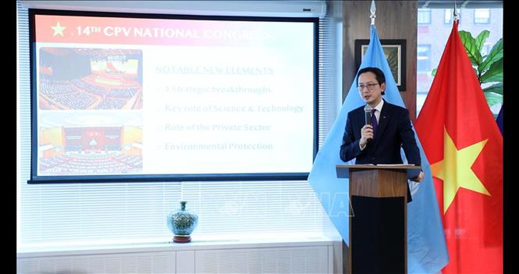 Phái đoàn Việt Nam tại LHQ thông tin tới báo chí quốc tế về Đại hội XIV của Đảng- Ảnh 3.