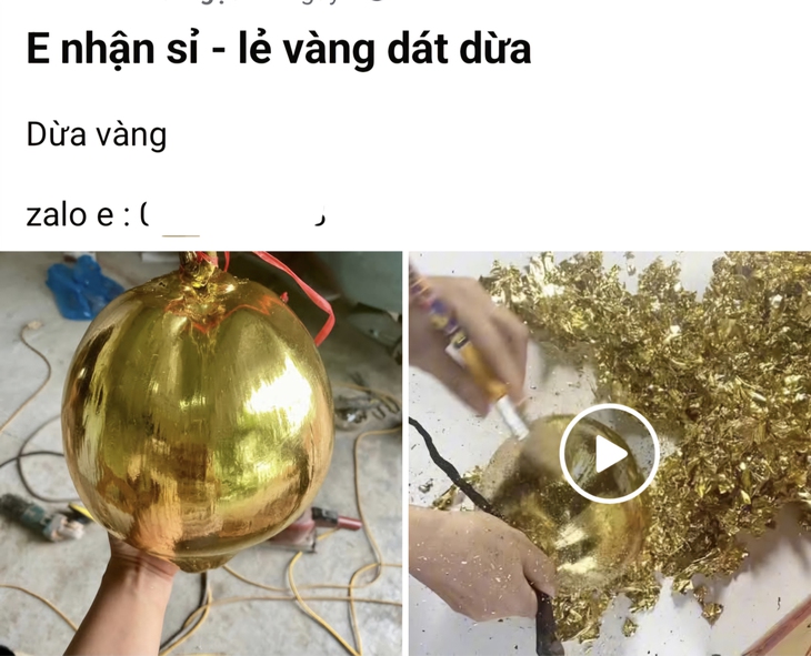 Dịch vụ vẽ dừa kiếm hàng chục triệu đồng mỗi tháng dịp cận Tết- Ảnh 3.