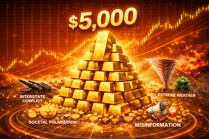 Giá vàng thế giới áp sát 5.000 USD trước rủi ro địa chính trị- Ảnh 1.