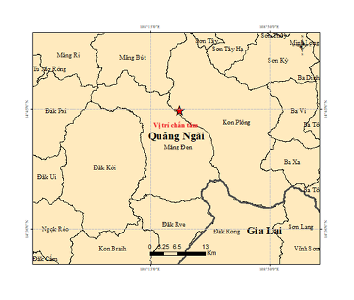 Động đất 3.5 độ ở Quảng Ngãi- Ảnh 1.