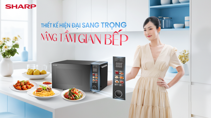 Sharp ra mắt lò vi sóng không đĩa xoay mới: mở không gian, nấu dễ dàng- Ảnh 4.