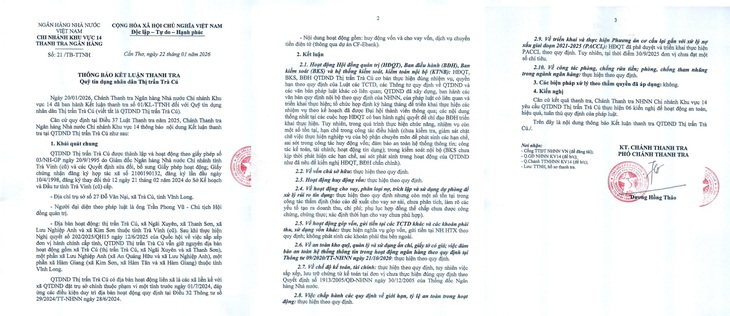 Kết luận thanh tra QTDND Trà Cú- Ảnh 2. Kết luận thanh tra QTDND Trà Cú- Ảnh 2.