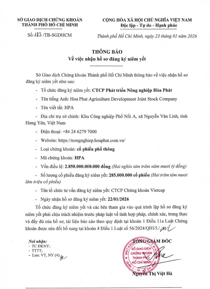 285 triệu cổ phiếu HPA chuẩn bị chào sàn Hose- Ảnh 2.