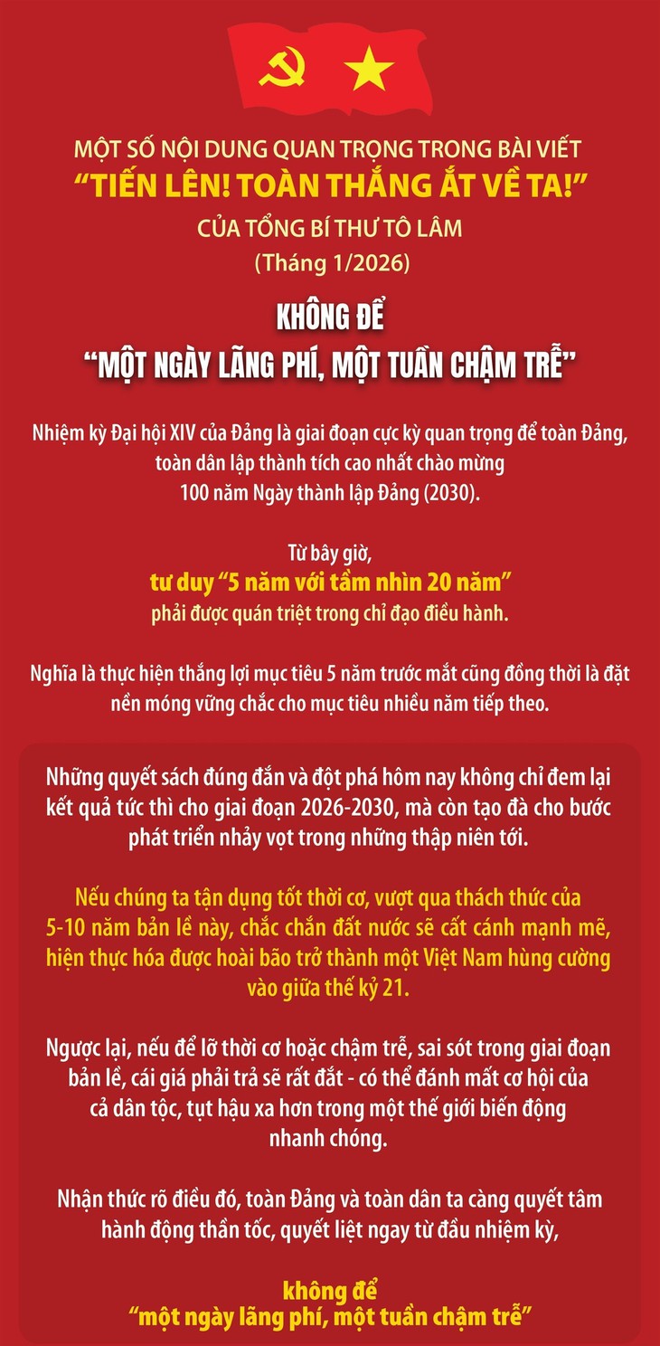 Không để 'một ngày lãng phí, một tuần chậm trễ'- Ảnh 1.