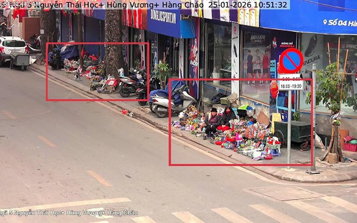 Hà Nội: Camera của Công an phường 'soi' rõ vi phạm trật tự đô thị- Ảnh 1.