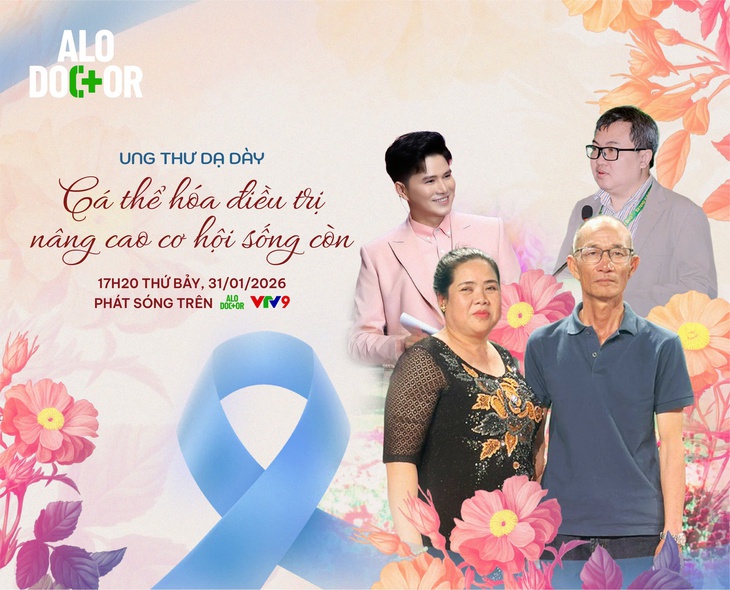 Đón xem Alo Doctor Cuối Tuần - Chủ đề: 'Ung thư dạ dày: Cá thể hóa điều trị, nâng cao cơ hội sống còn'- Ảnh 1.