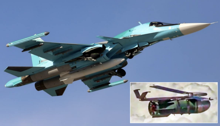 Tiêm kích Su-34 Nga trút bom lượn biến chiến hào Ukraine thành 'địa ngục'- Ảnh 1.