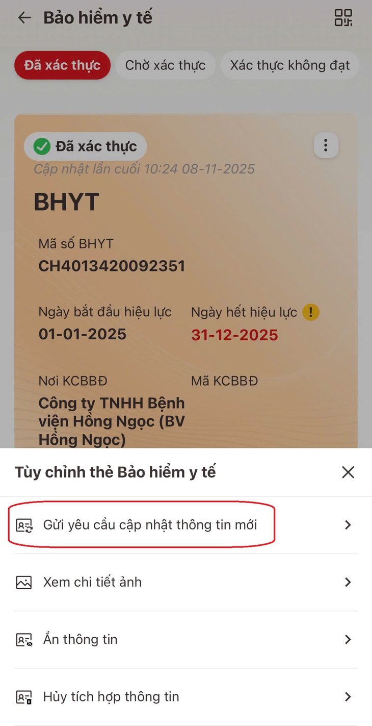 Thẻ bảo hiểm y tế trên VNeID hết hiệu lực: Người dân cần làm gì? - Ảnh 3.