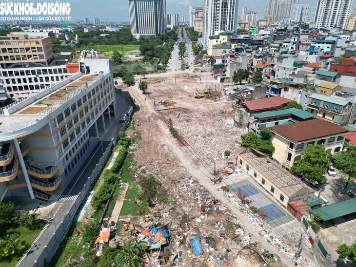 Đường nối Phạm Hùng - Lê Đức Thọ hoàn thành GPMB sau 10 năm khởi công - Ảnh 1.
