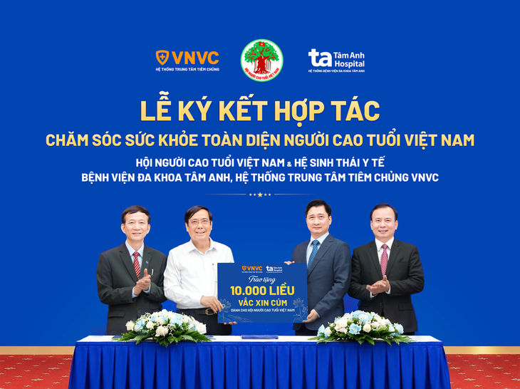 VNVC - Tâm Anh hợp tác chăm sóc người cao tuổi, tặng 10.000 liều vắc xin cúm- Ảnh 3.