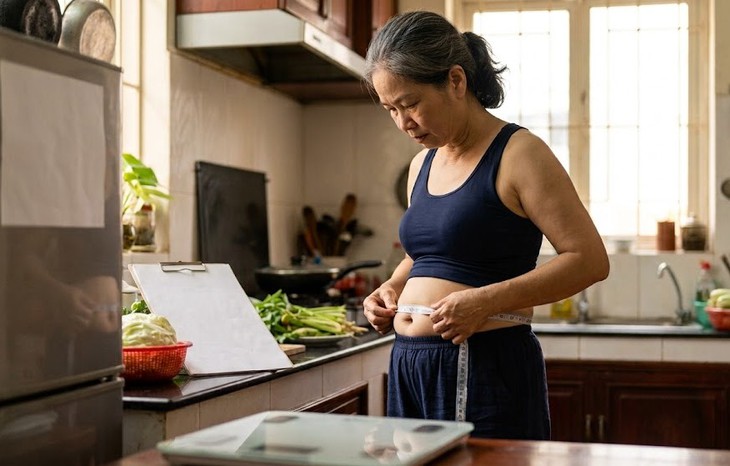 Sau tuổi 50, vì sao bụng chảy xệ dù không tăng cân? - Ảnh 1.