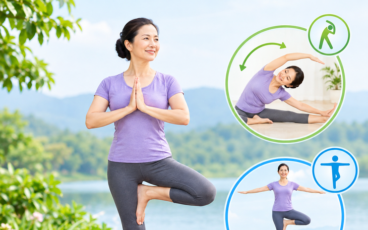 5 tư thế yoga đứng có thể thực hiện mọi lúc, mọi nơi - Ảnh 1.