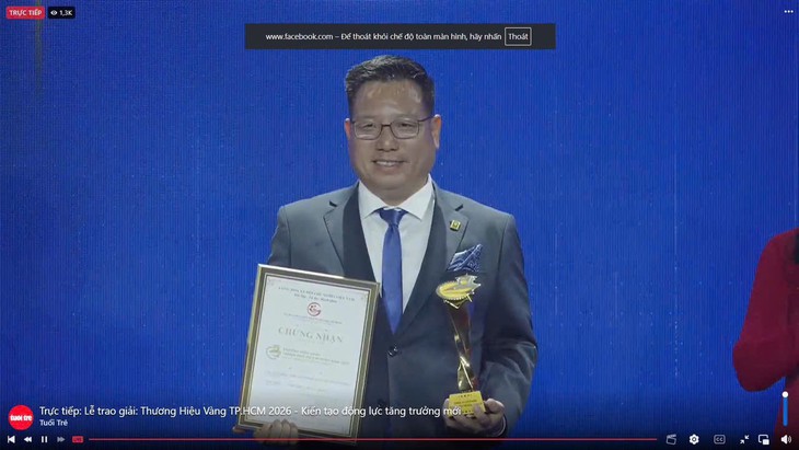 Phytopharma được vinh danh tại Giải thưởng Thương hiệu Vàng TPHCM năm 2026- Ảnh 2.