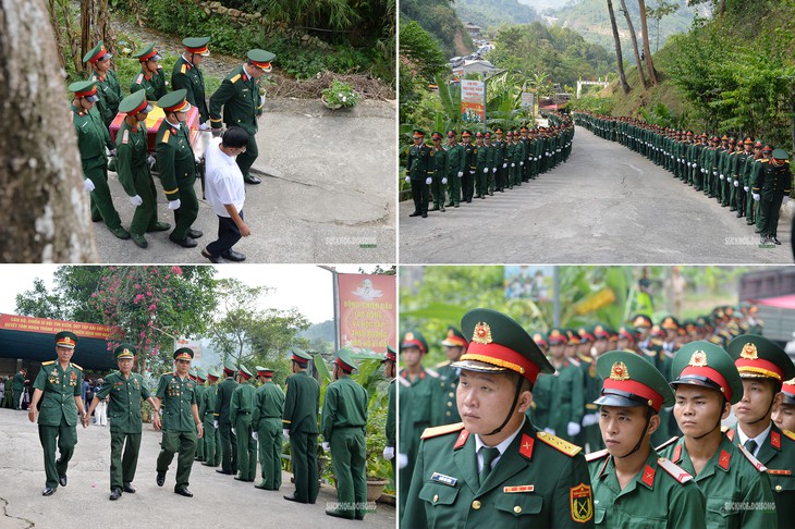 Những ánh mắt nghẹn ngào tiễn 93 hài cốt liệt sĩ trở về Vị Xuyên - Ảnh 1.