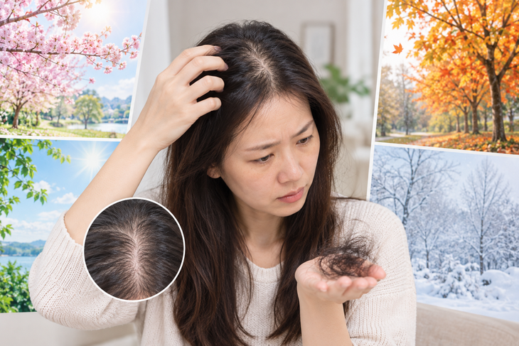 Rụng tóc theo mùa ở phụ nữ: Nguyên nhân và cách khắc phục - Ảnh 1.
