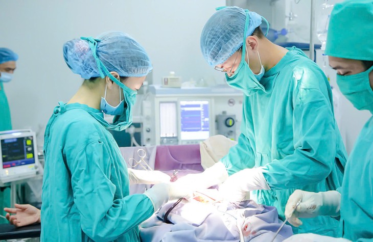 Vượt sóng lớn ra Cô Tô cấp cứu sản phụ có dấu hiệu suy thai- Ảnh 2.