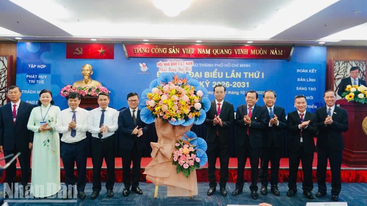 Ông Lê Văn Minh giữ chức Chủ tịch Hội Nhà báo TPHCM nhiệm kỳ 2026-2031- Ảnh 2.