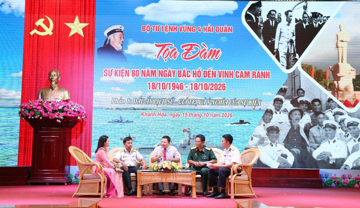 Vùng 4 Hải quân tọa đàm kỷ niệm 80 năm Ngày Bác Hồ đến vịnh Cam Ranh- Ảnh 1.