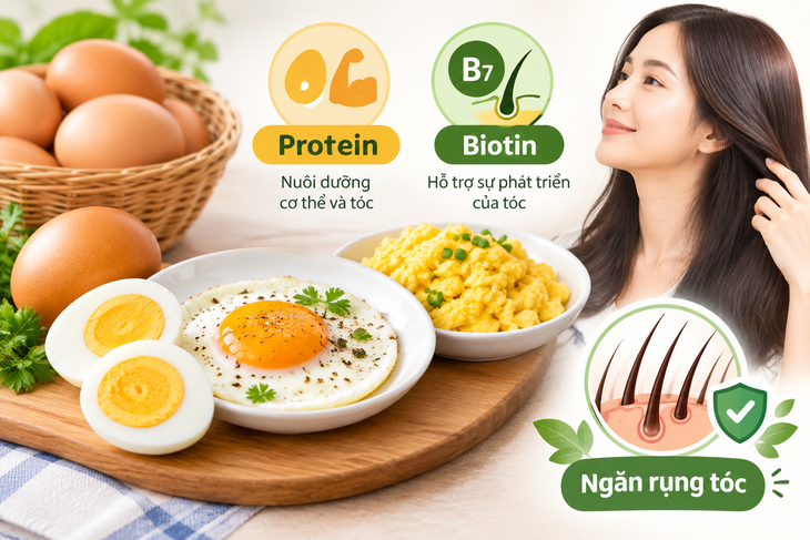 5 loại thực phẩm hỗ trợ giảm rụng tóc theo mùa - Ảnh 1.