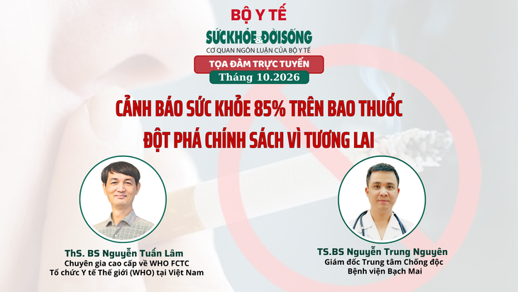 Truyền hình trực tuyến: Cảnh báo sức khỏe 85% trên bao thuốc - Đột phá chính sách vì tương lai- Ảnh 1.