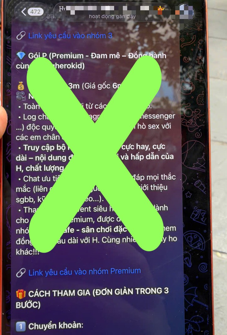 Tràn lan quảng cáo bán clip sex trên Telegram- Ảnh 1.