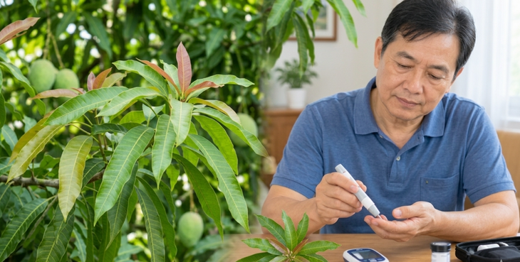 Lá xoài có tác dụng gì đối với đường huyết? - Ảnh 1.