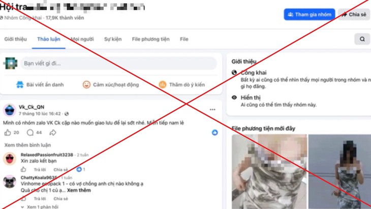 Cảnh giác rủi ro từ các hội nhóm 'trao đổi vợ chồng' trên mạng xã hội- Ảnh 1.