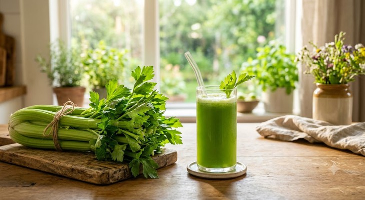 5 lợi ích sức khỏe khi uống nước ép cần tây mỗi ngày - Ảnh 1.