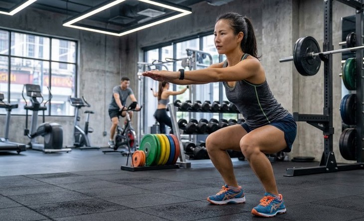 Squat không tạ và squat có tạ: Đâu là cách tập tăng cơ đùi hiệu quả? - Ảnh 1.