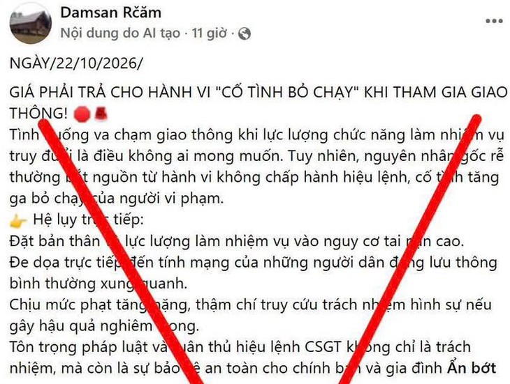 Thông tin vụ tai nạn khi bị CSGT truy đuổi ở Đồng Tháp là sai sự thật- Ảnh 2.