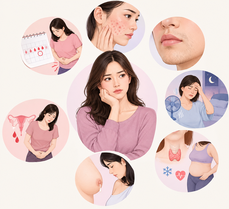 Rối loạn nội tiết tố nữ, các biện pháp giúp cải thiện triệu chứng khó chịu - Ảnh 1.