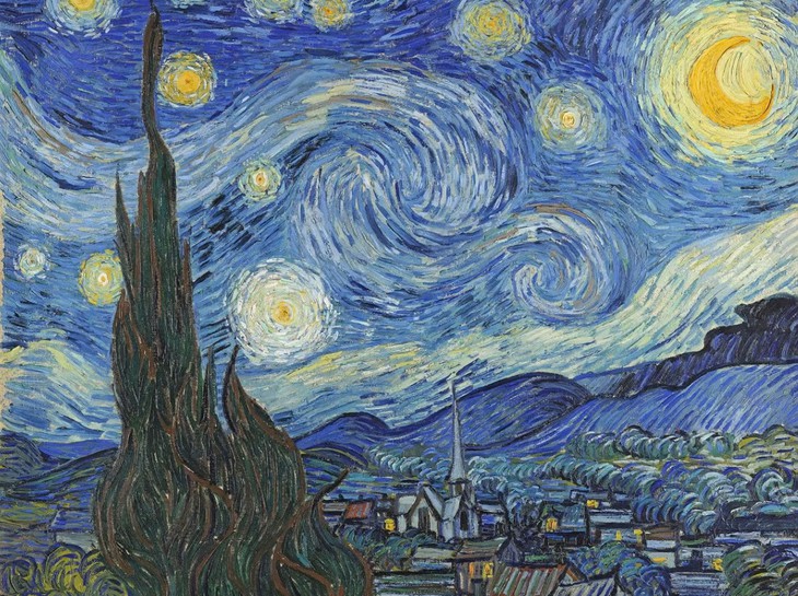Bức tranh Đêm đầy sao của Van Gogh - Ảnh 1.