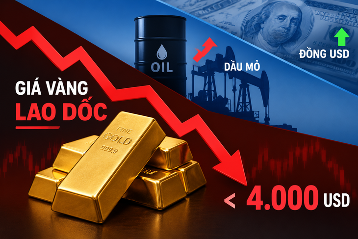 Giá vàng thế giới sáng 26/10 lao dốc, thủng 4.000 USD- Ảnh 1.