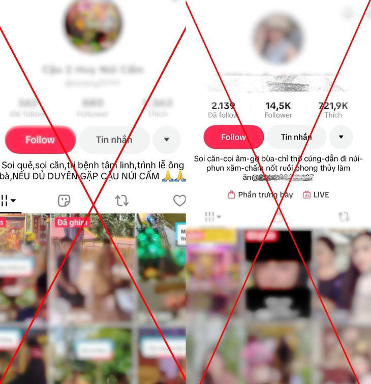 Cảnh báo chiêu trò 'gọi hồn, trừ tà' trên TikTok- Ảnh 1.