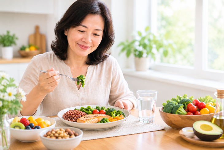 Để giảm mỡ sau mãn kinh, 5 thay đổi trong bữa ăn hiệu quả hơn việc nhịncơm  - Ảnh 1.