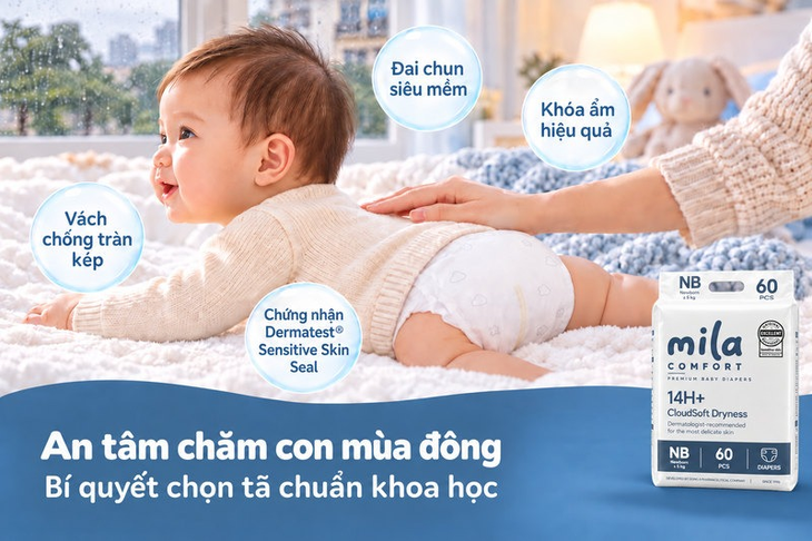 Bí quyết chọn bỉm mùa đông: Công nghệ chống tràn và khóa ẩm từ Mila - Ảnh 2.