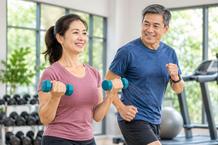 Sau tuổi 40, muốn giảm mỡ nhưng vẫn giữ cơ, nên ưu tiên bài tập nào? - Ảnh 1.